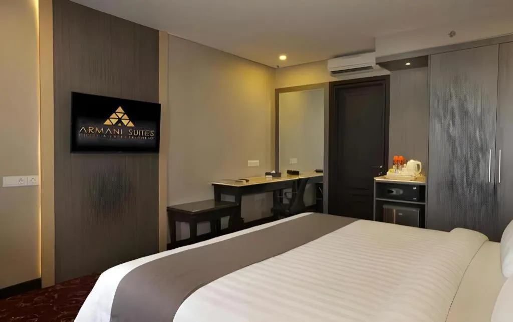 Bed in pyramid suites Hotel
