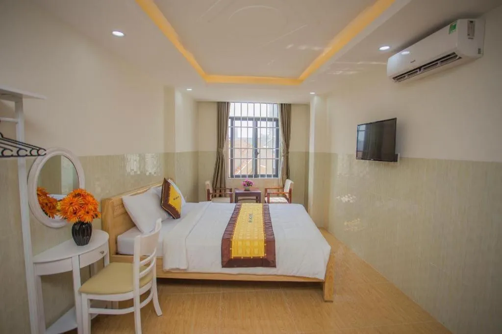 Bed in sun lake hotel