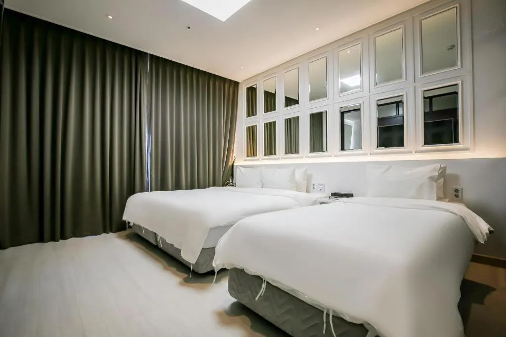 Bed in Hotel Morning Calm