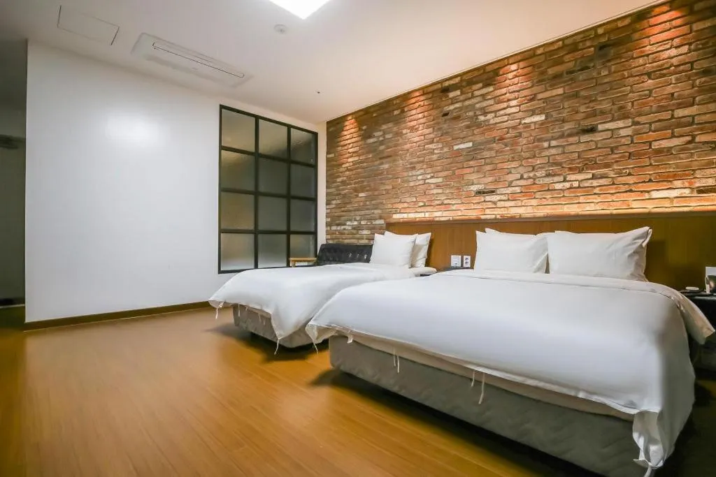 Bed in Hotel Morning Calm