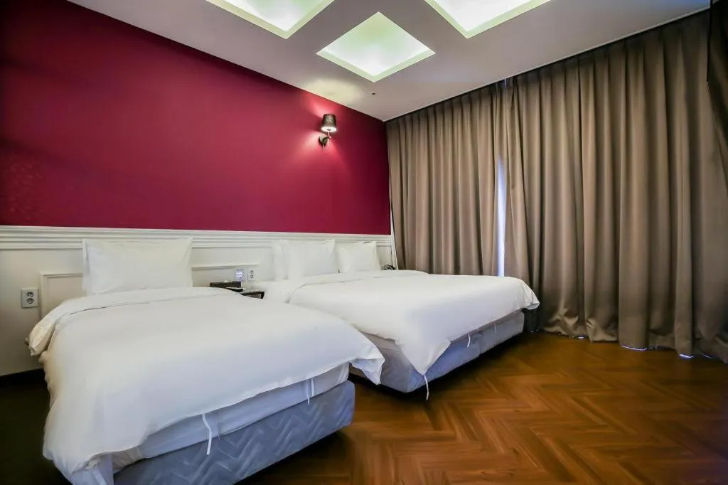 Bed in Hotel Morning Calm