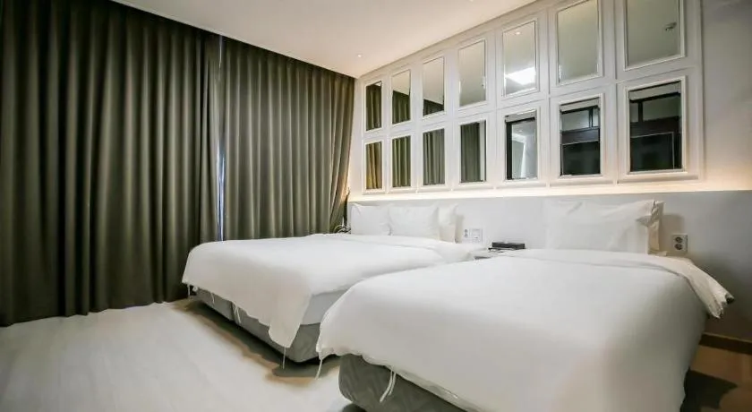 Bed in Hotel Morning Calm