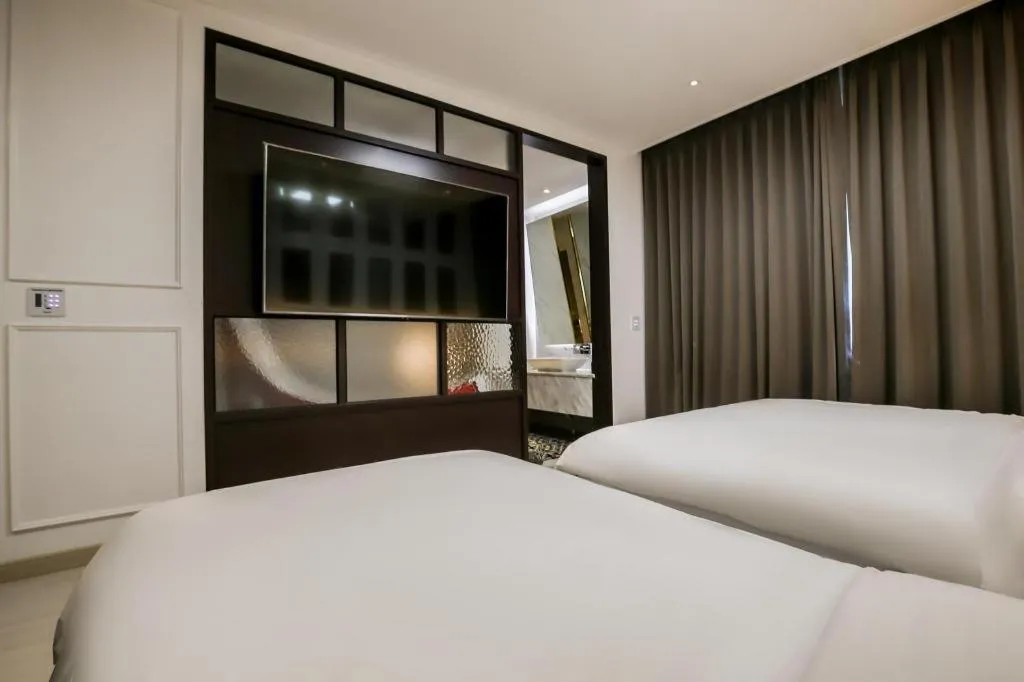 Bed in Hotel Morning Calm