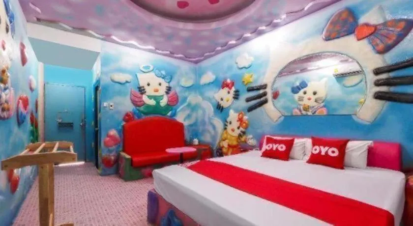 Bed in OYO 577 For Love Hotel