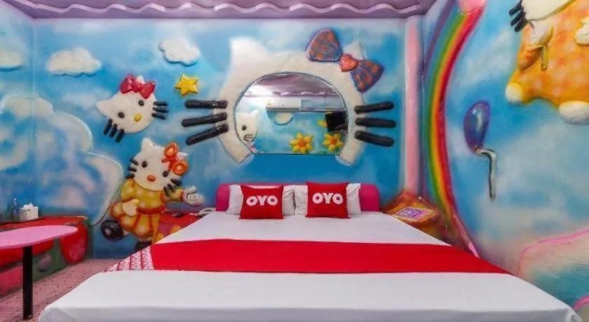 Bed in OYO 577 For Love Hotel