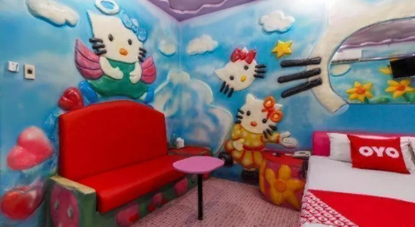 Bed in OYO 577 For Love Hotel