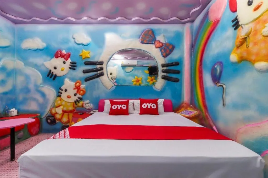 Bed in OYO 577 For Love Hotel