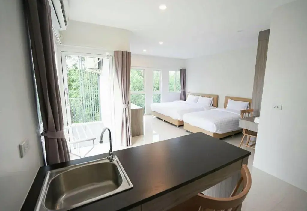 Bed in KS Residence Chiangmai Bed in KS Residence Chiangmai