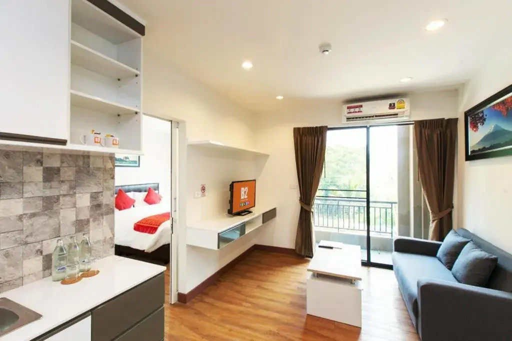 Bed in B2 Sriracha Premier Hotel Bed in B2 Sriracha Premier Hotel