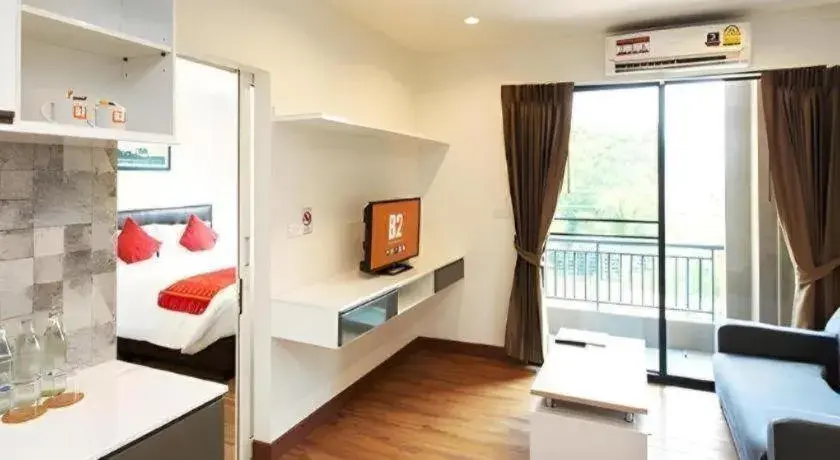 Bed in B2 Sriracha Premier Hotel Bed in B2 Sriracha Premier Hotel