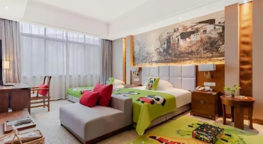 Bed in Wuxi Shanse Hotel