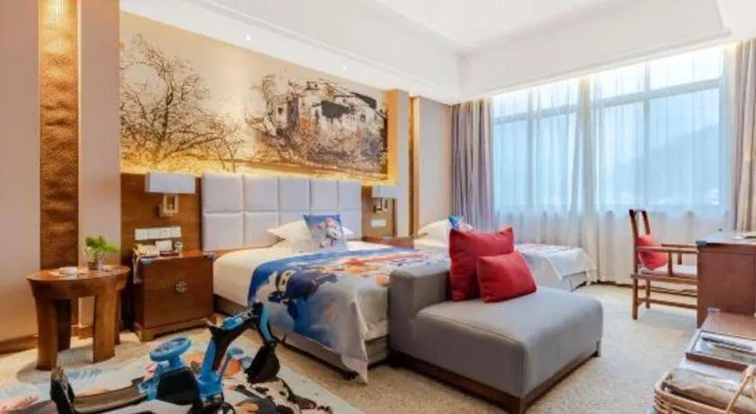 Bed in Wuxi Shanse Hotel