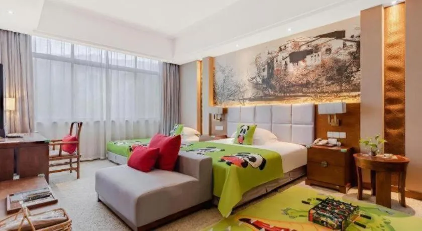 Bed in Wuxi Shanse Hotel