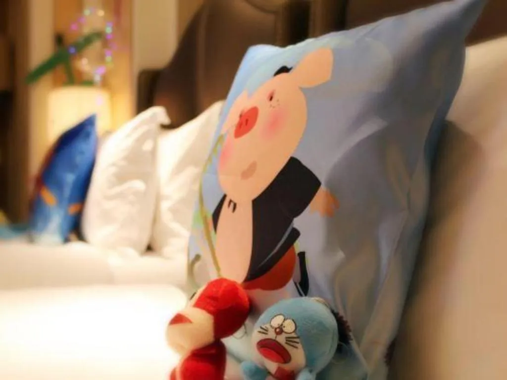 Bed in Suqian Hengli International Hotel