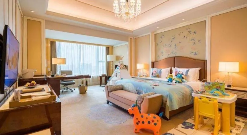 Bed in Suqian Hengli International Hotel