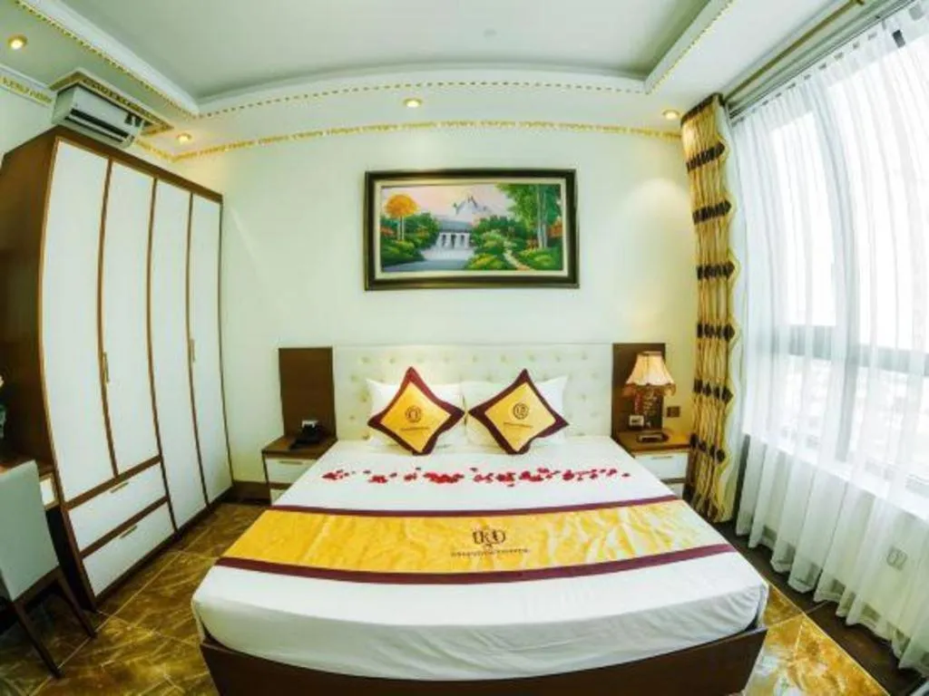 Bed in BACNINH HARMONY HOTEL