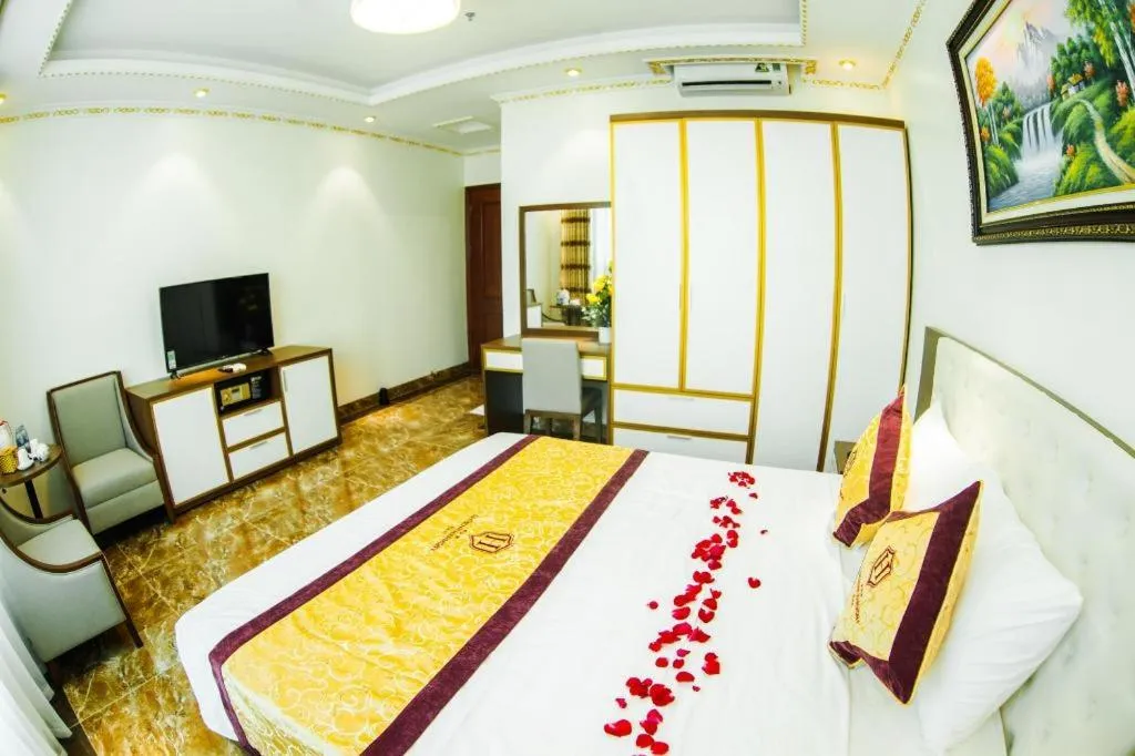 Bed in BACNINH HARMONY HOTEL