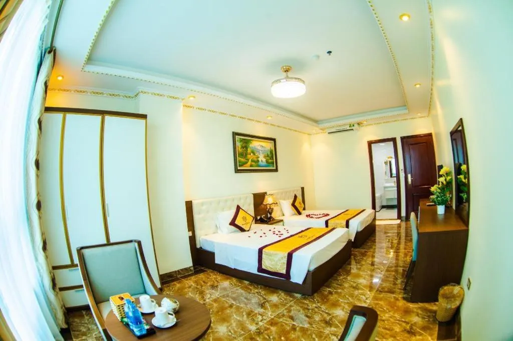 Bed in BACNINH HARMONY HOTEL