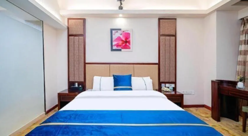 Bed in City Comfort Inn Guangzhou Hanxi Changlong Shiqiao Metro Station