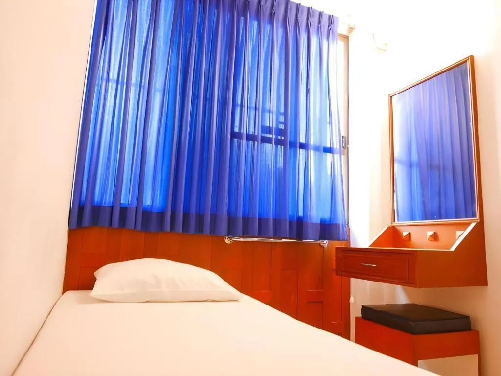 Bed in New Siam Guest House