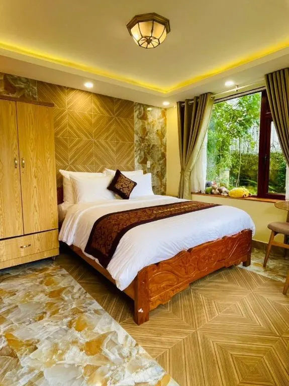 Bed in La Roza Dalat Boutique Hotel