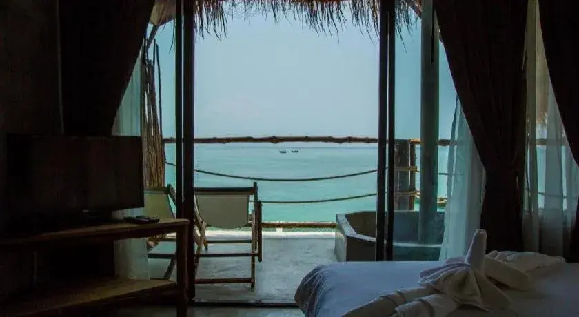 Bed in Koh Mook De Tara Beach Resort Bed in Koh Mook De Tara Beach Resort