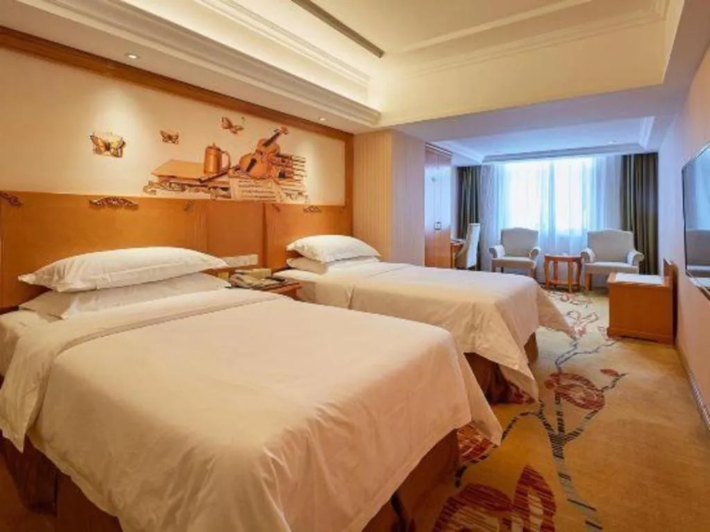 Bed in Vienna Hotel Xi'an Zhonglou