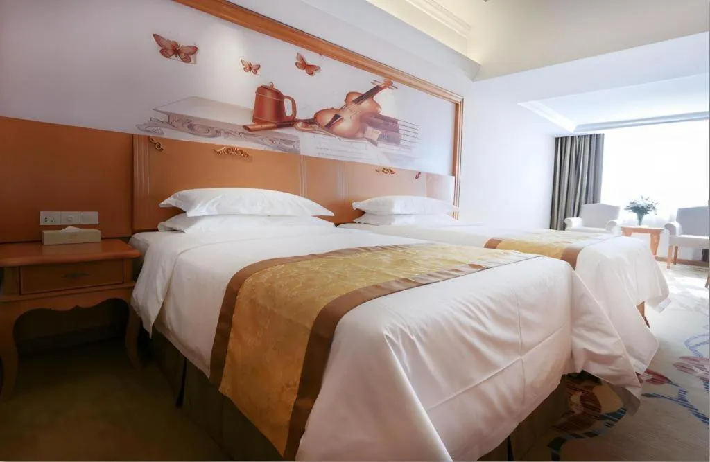 Bed in Vienna Hotel Xi'an Zhonglou