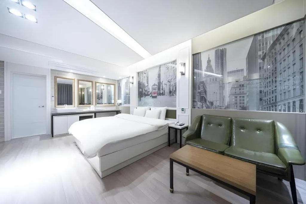 Bed in Pohang Hotel View