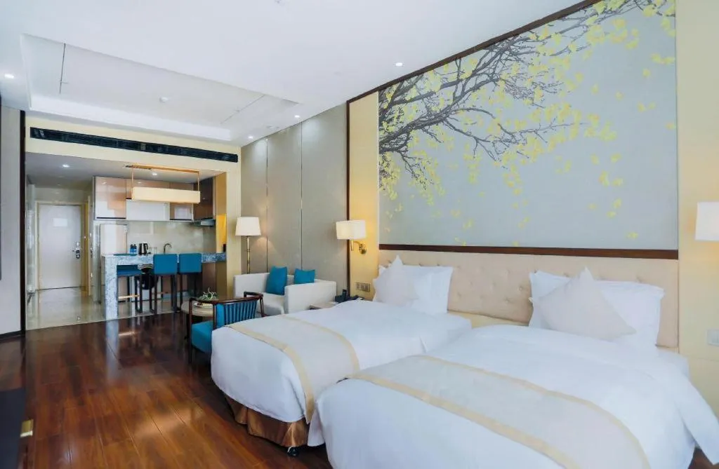 Bed in Hundred Hotel Qingdao