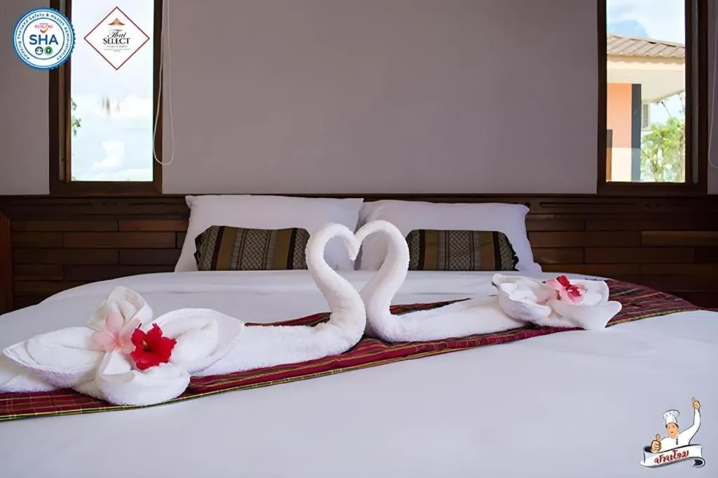 Bed in Baan Home Resort