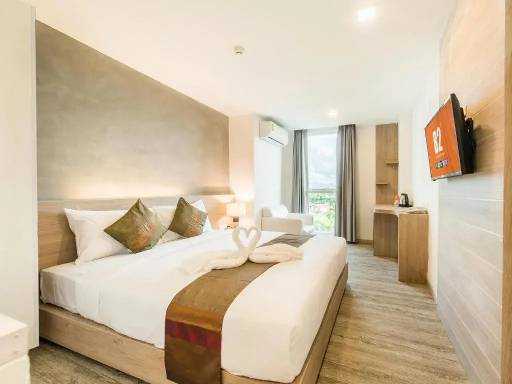 Bed in B2 Phrae Boutique and Budget Hotel Bed in B2 Phrae Boutique and Budget Hotel