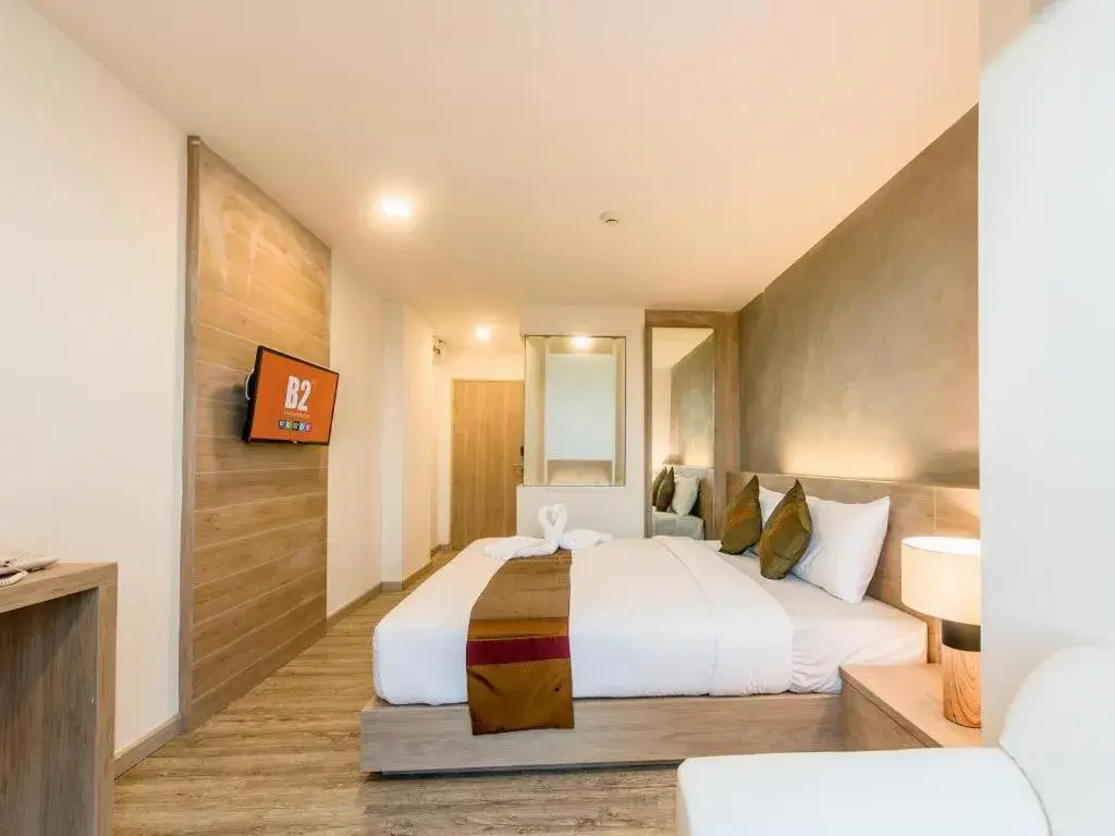 Bed in B2 Phrae Boutique and Budget Hotel Bed in B2 Phrae Boutique and Budget Hotel