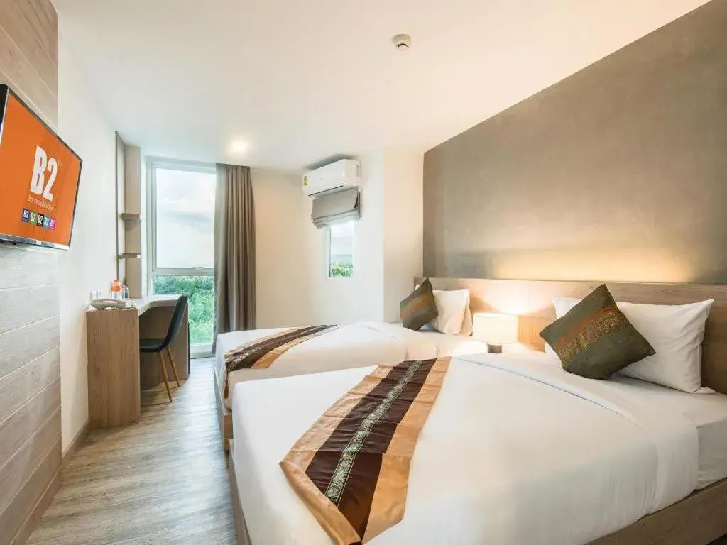 Bed in B2 Phrae Boutique and Budget Hotel Bed in B2 Phrae Boutique and Budget Hotel