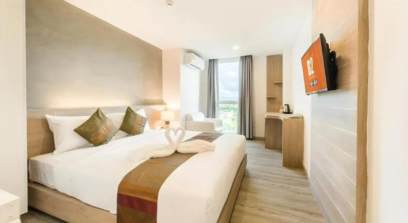 Bed in B2 Phrae Boutique and Budget Hotel