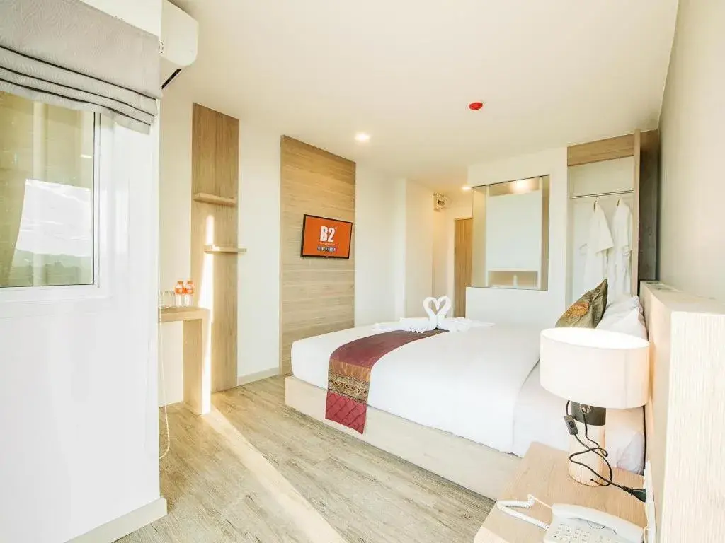 Bed in B2 Phrae Boutique and Budget Hotel Bed in B2 Phrae Boutique and Budget Hotel