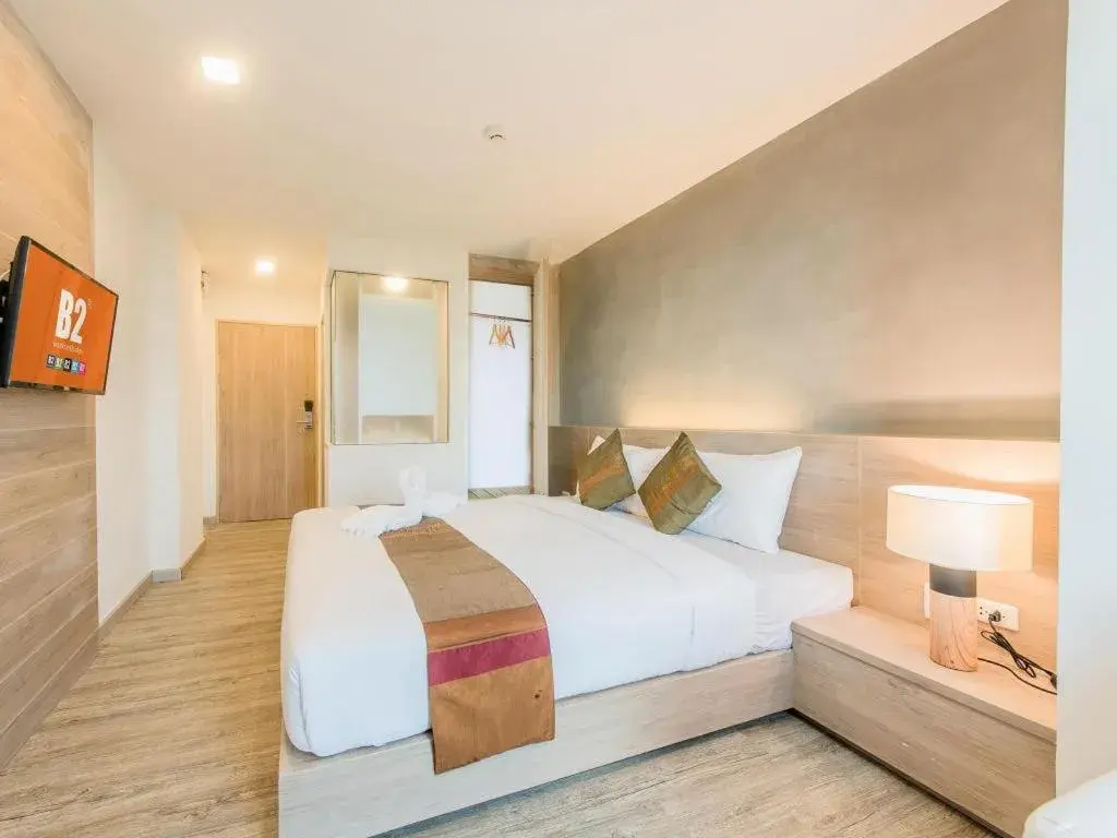 Bed in B2 Phrae Boutique and Budget Hotel Bed in B2 Phrae Boutique and Budget Hotel