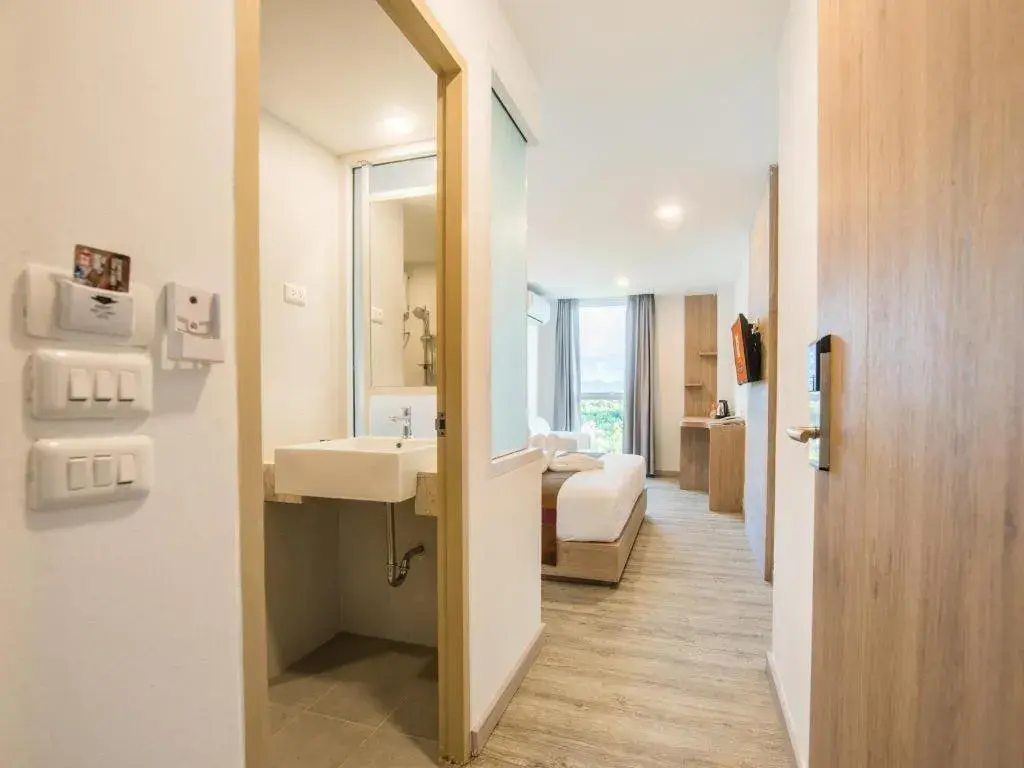 Bed in B2 Phrae Boutique and Budget Hotel Bed in B2 Phrae Boutique and Budget Hotel