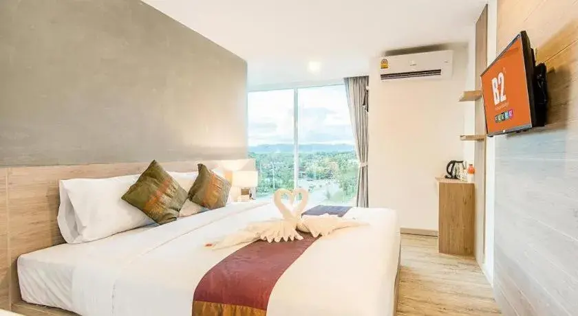 Bed in B2 Phrae Boutique and Budget Hotel Bed in B2 Phrae Boutique and Budget Hotel
