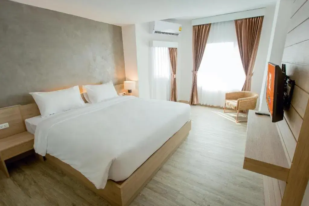 Bed in B2 Nakhonsawan Premier Hotel Bed in B2 Nakhonsawan Premier Hotel