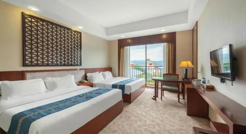 Bed in Longyan Capital International Hot Spring Resort Bed in Longyan Capital International Hot Spring Resort