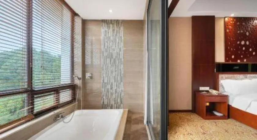 Bed in Longyan Capital International Hot Spring Resort Bed in Longyan Capital International Hot Spring Resort