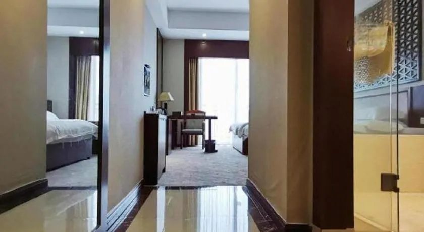 Bed in Longyan Capital International Hot Spring Resort