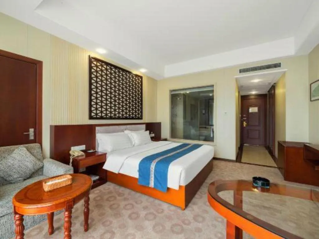 Bed in Longyan Capital International Hot Spring Resort