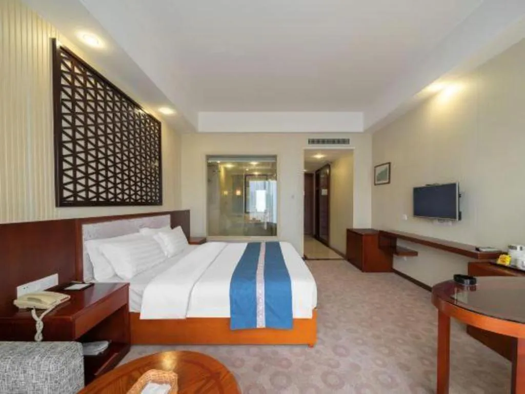 Bed in Longyan Capital International Hot Spring Resort