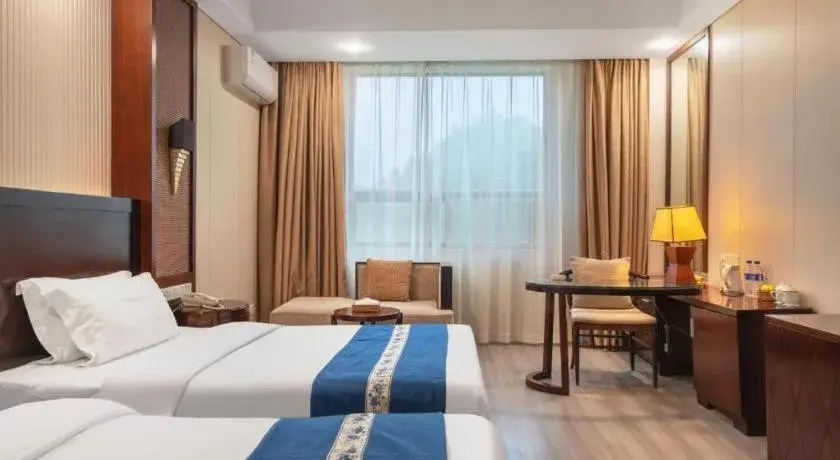 Bed in Longyan Capital International Hot Spring Resort Bed in Longyan Capital International Hot Spring Resort