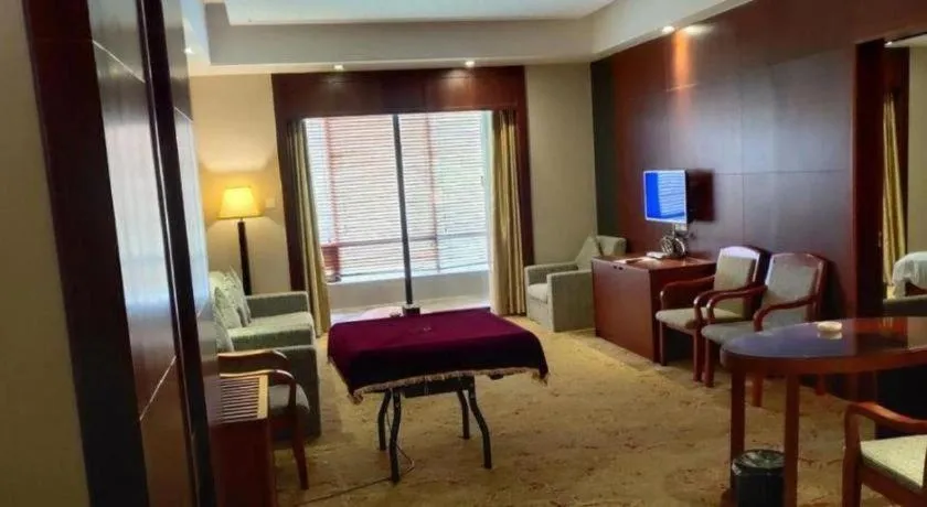 Bed in Longyan Capital International Hot Spring Resort