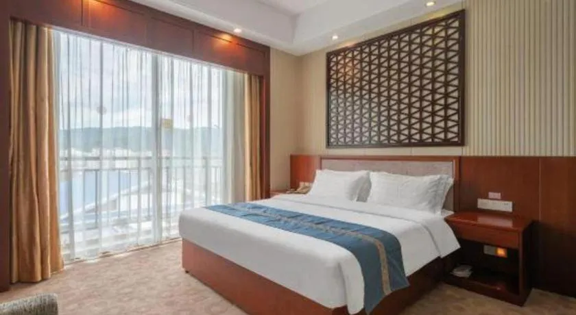 Bed in Longyan Capital International Hot Spring Resort