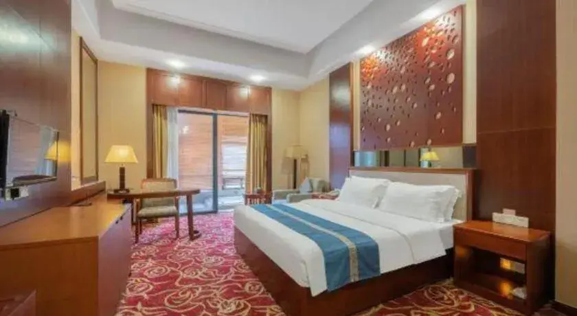 Bed in Longyan Capital International Hot Spring Resort Bed in Longyan Capital International Hot Spring Resort