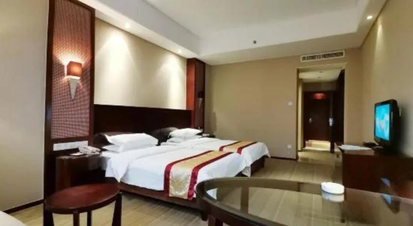 Bed in Longyan Capital International Hot Spring Resort